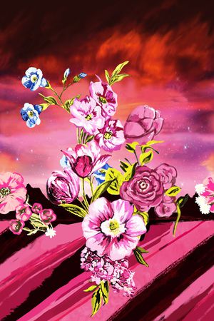 定位花印花华亿平台图片