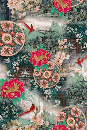 大牌风印花华亿平台图片