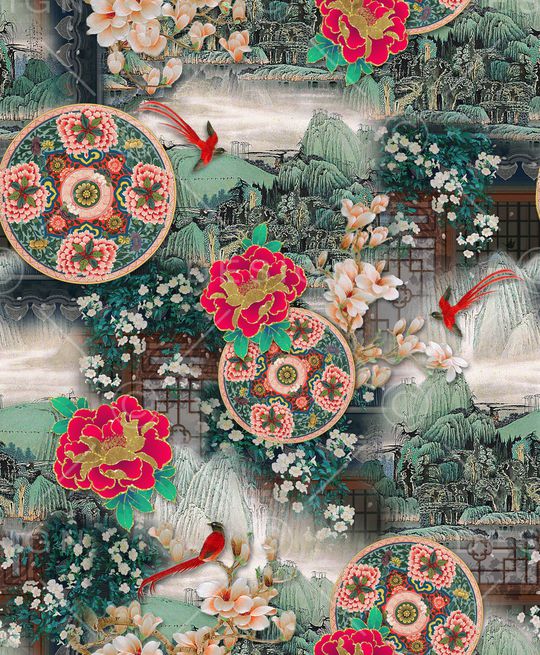 大牌风印花华亿平台图片