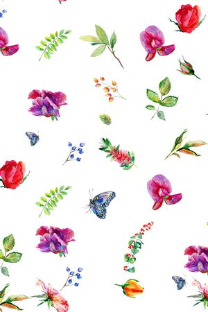 蝴蝶印花华亿平台图片