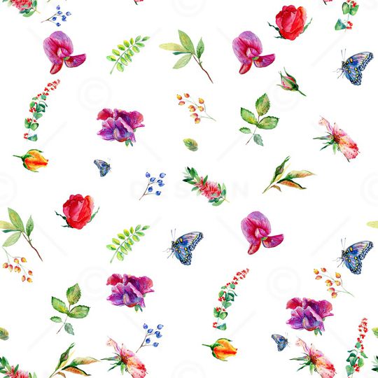 蝴蝶印花华亿平台图片