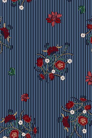 条纹印花华亿平台图片