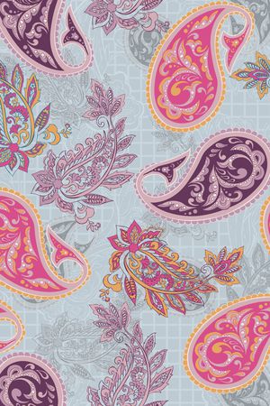 佩斯利印花华亿平台图片