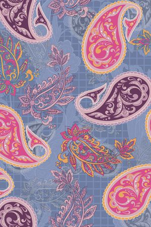 佩斯利印花华亿平台图片