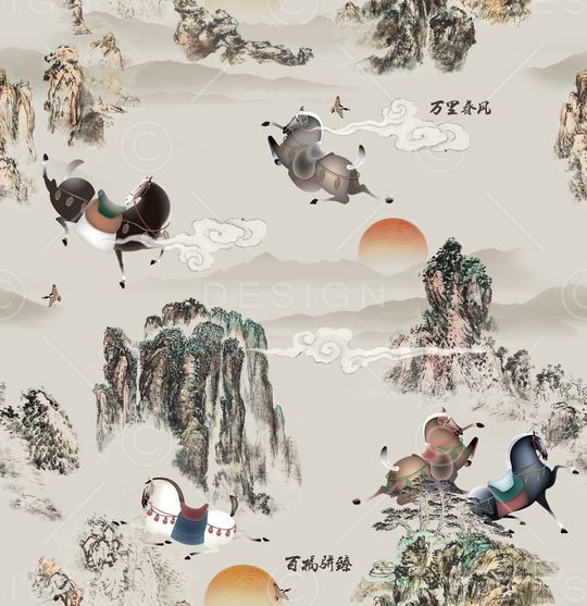 文艺印花华亿平台图片