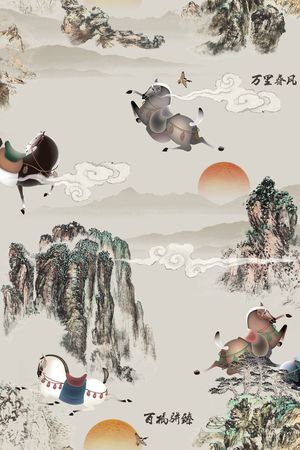 文艺印花华亿平台图片