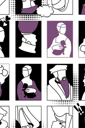 人物印花华亿平台图片