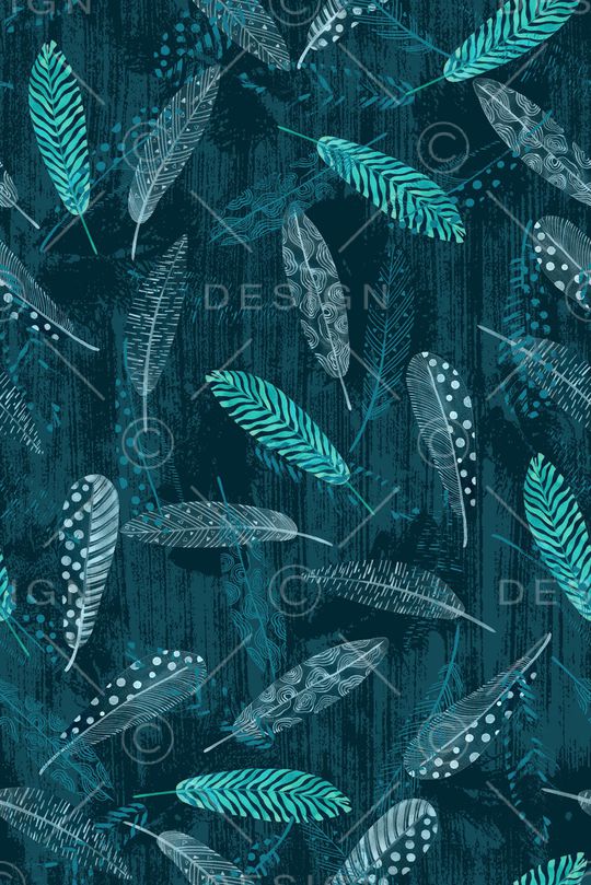 羽毛印花华亿平台图片