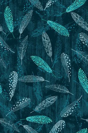 羽毛印花华亿平台图片