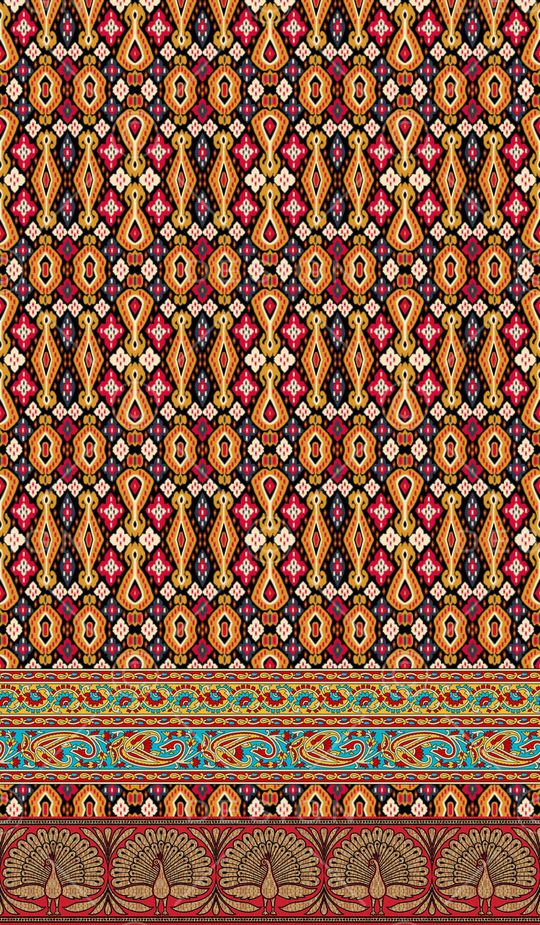 复古印花华亿平台图片