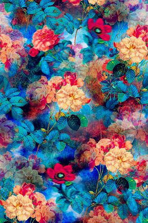 复古印花华亿平台图片