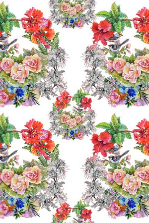 花卉印花华亿平台图片