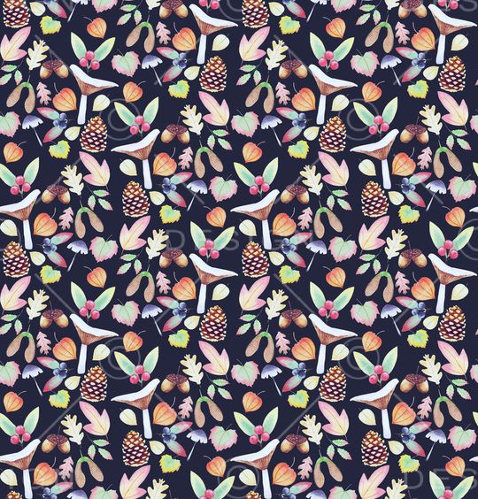 蘑菇印花华亿平台图片