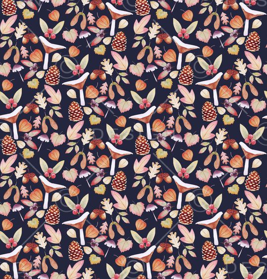 蘑菇印花华亿平台图片