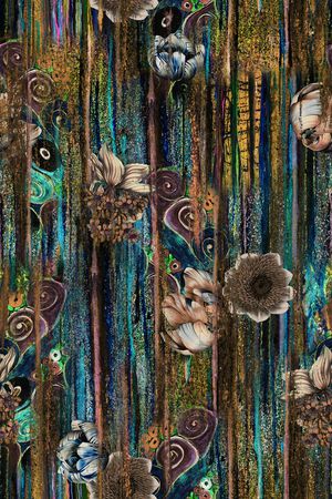 复古印花华亿平台图片