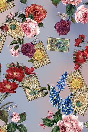 复古印花华亿平台图片