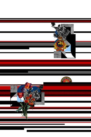 线条画印花华亿平台图片