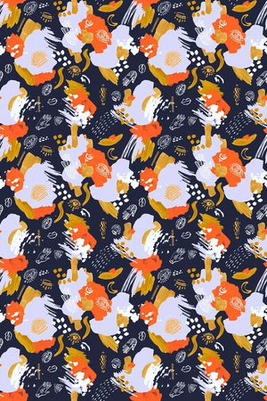 笔触印花华亿平台图片