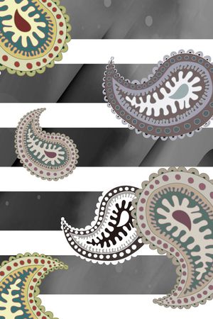 佩斯利印花华亿平台图片