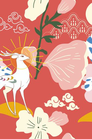 鹿印花华亿平台图片