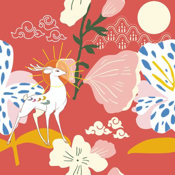 鹿印花华亿平台图片