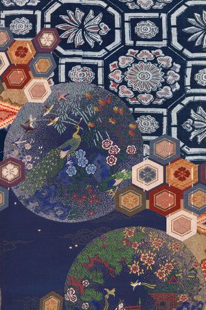 复古印花华亿平台图片