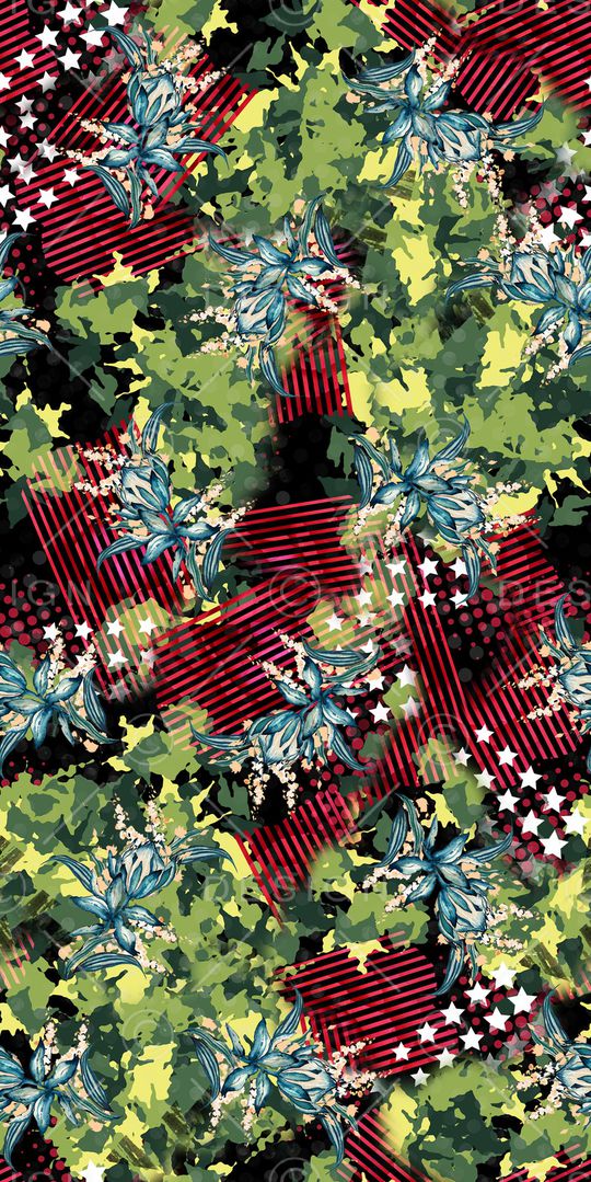 复古印花华亿平台图片