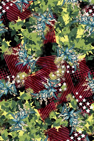 复古印花华亿平台图片