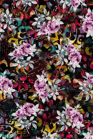 复古印花华亿平台图片