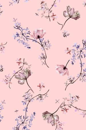 树枝印花华亿平台图片