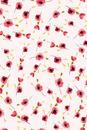 小碎花印花华亿平台图片