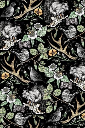 松鼠印花华亿平台图片