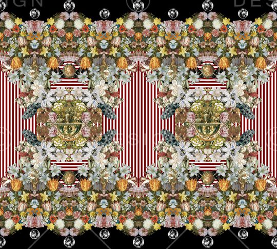 复古印花华亿平台图片