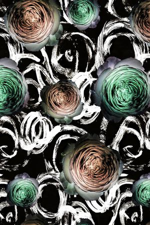 水彩印花华亿平台图片