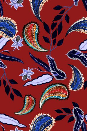 佩斯利印花华亿平台图片