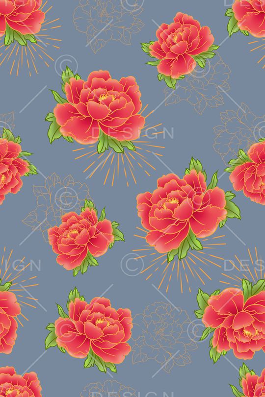 复古印花华亿平台图片