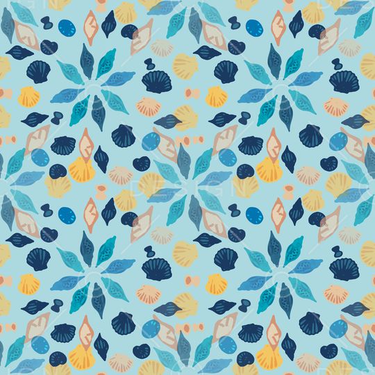 贝壳印花印花华亿平台图片