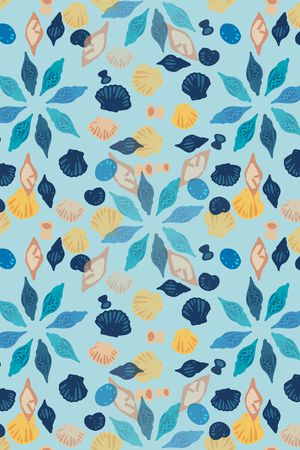 贝壳印花印花华亿平台图片