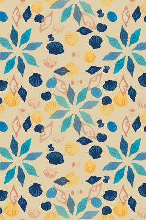 贝壳印花印花华亿平台图片