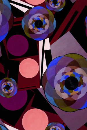 几何印花华亿平台图片