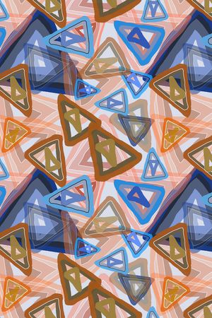 三角形印花华亿平台图片