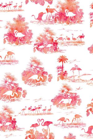 火烈鸟印花华亿平台图片