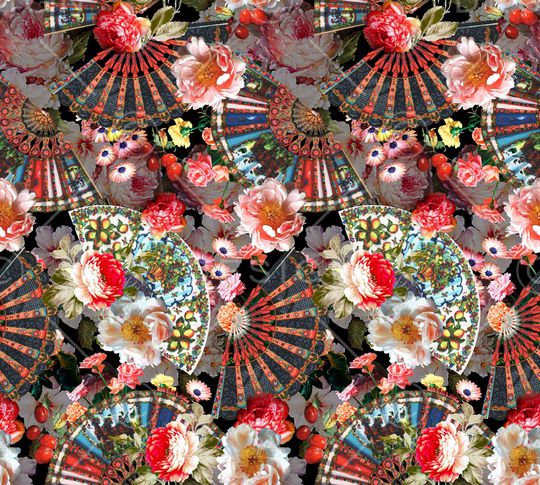 花卉印花华亿平台图片