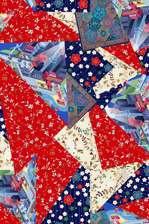 旗袍印花华亿平台图片