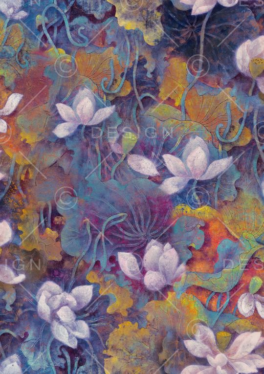 花卉印花华亿平台图片