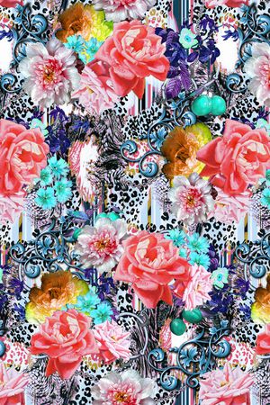 豹纹印花华亿平台图片