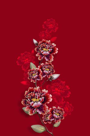 定位花印花华亿平台图片