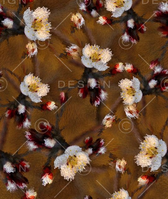 抽象花卉印花华亿平台图片