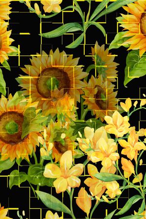 几何印花华亿平台图片