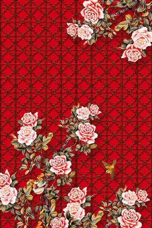 定位花印花华亿平台图片